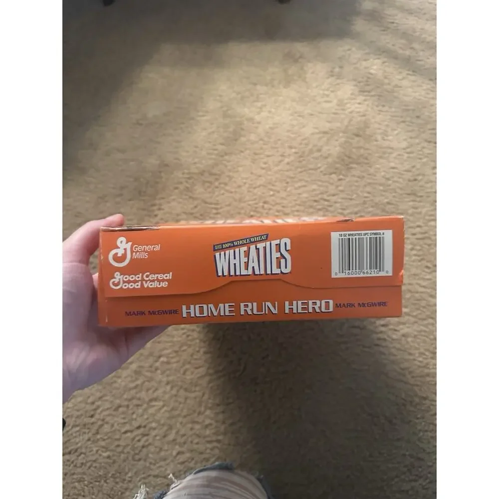 Vintage Ads Mark‎ McGwire Wheaties Cereal Box  Cardinals Antique Baseball